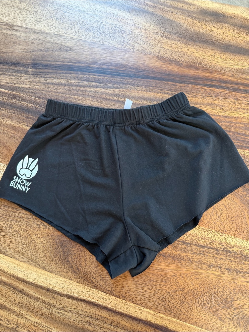 Snow Bunny Black Active Shorts